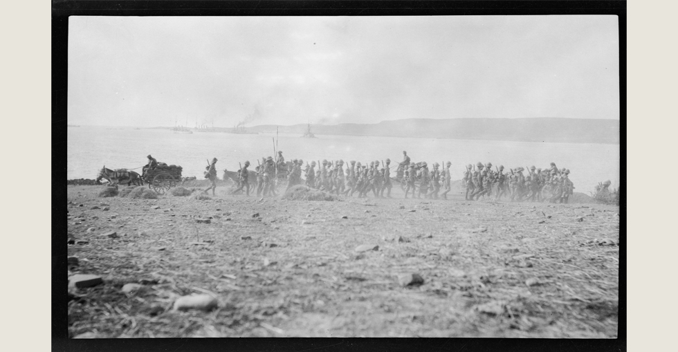 British troops at Suvla Bay, 1915