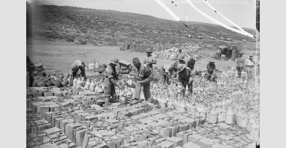 Filtering water before it is put into covered cans
