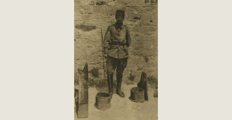 From the Turkish side: Fragments of a shell from the 'Queen Elizabeth'