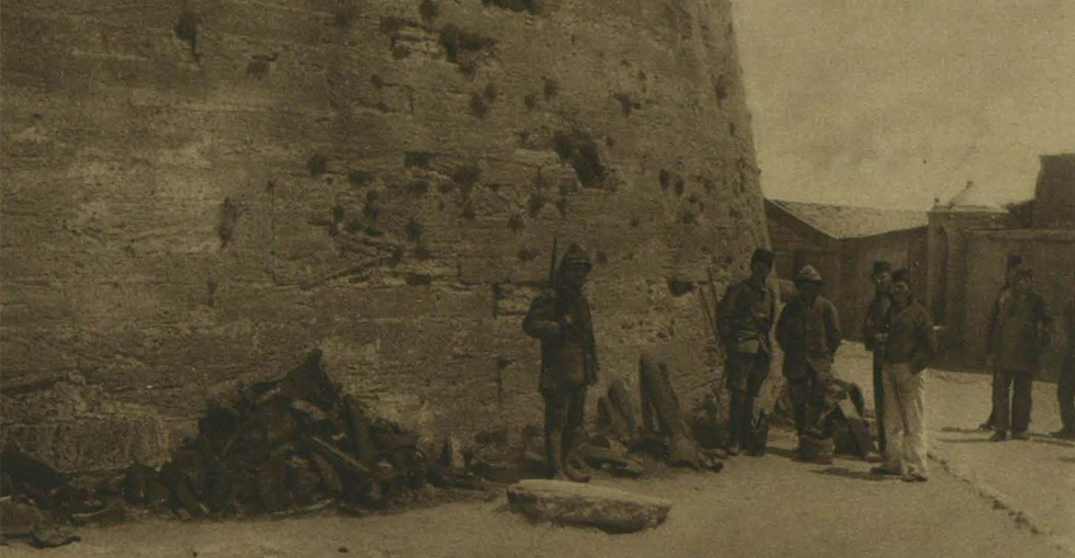 From the Turkish side: Fragments of British shells picked up at Kilid Bahr, on the European side of the narrows