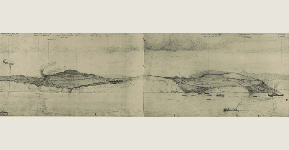 The bombardment of Krithia on 28 April 1915