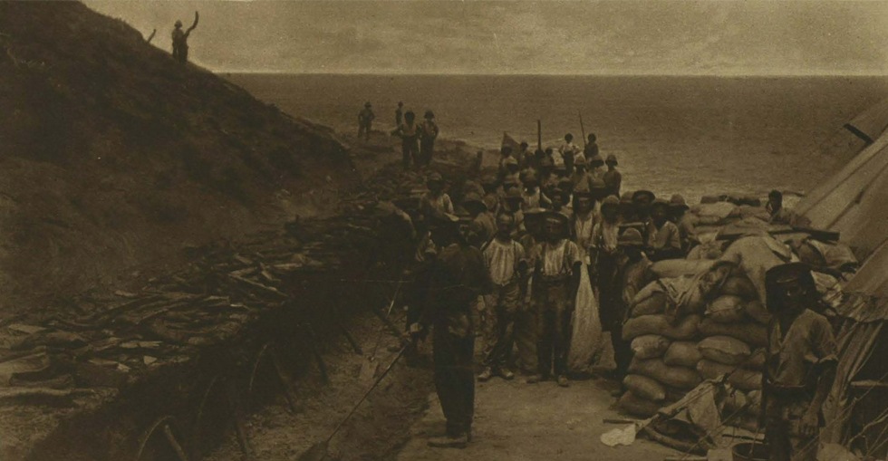 Gurkha Bluff: At the camp bake-houses just before the hour for delivery