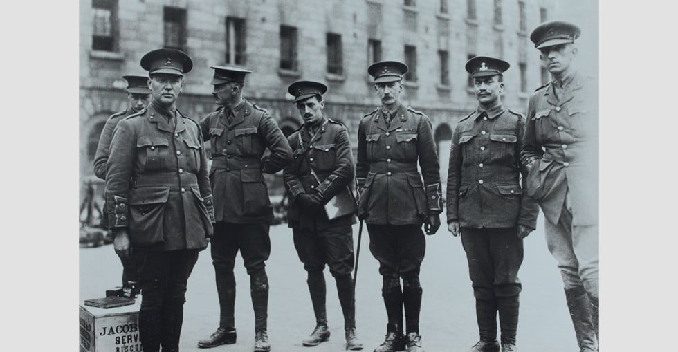 Pals in the parade ground