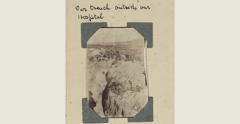 Their trench outside their hospital