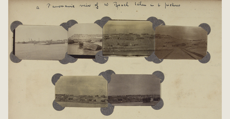 A panoramic view of W beach in 6 pictures