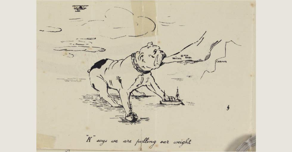 Christmas card for 8th Army Corps Dardanelles 1915