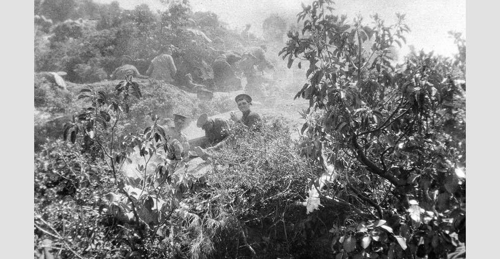 The position covering Quinn's Post and the Chessboard, 25 April 1915