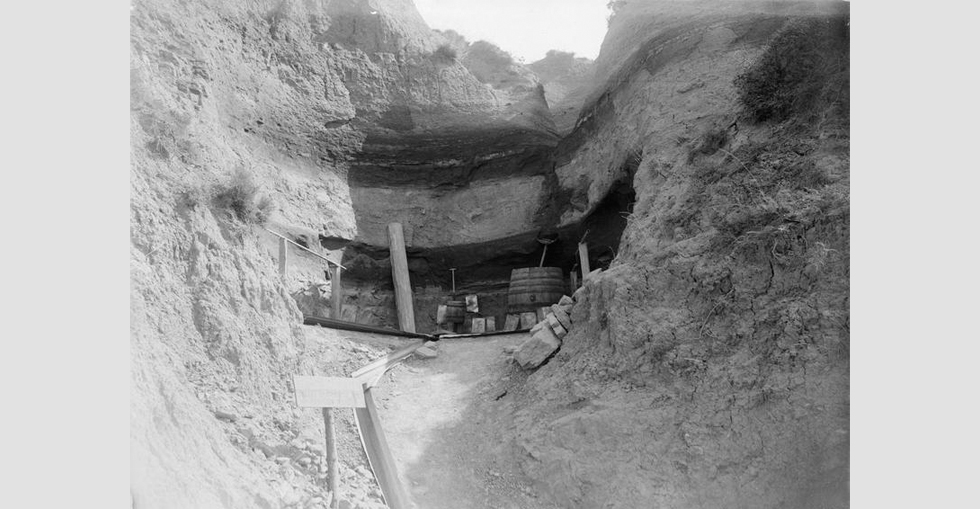 A spring to which entrance was forbidden except by order of the Sanitary Police due to scarcity of water which was a problem throughout the campaign.