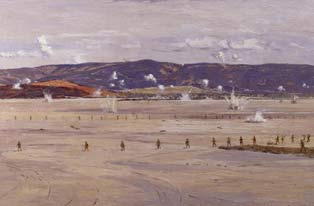 Advance during the August Offensive. (Imperial War Museum)